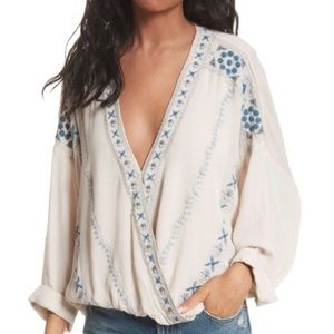Free People “Crescent Moon” embellished top